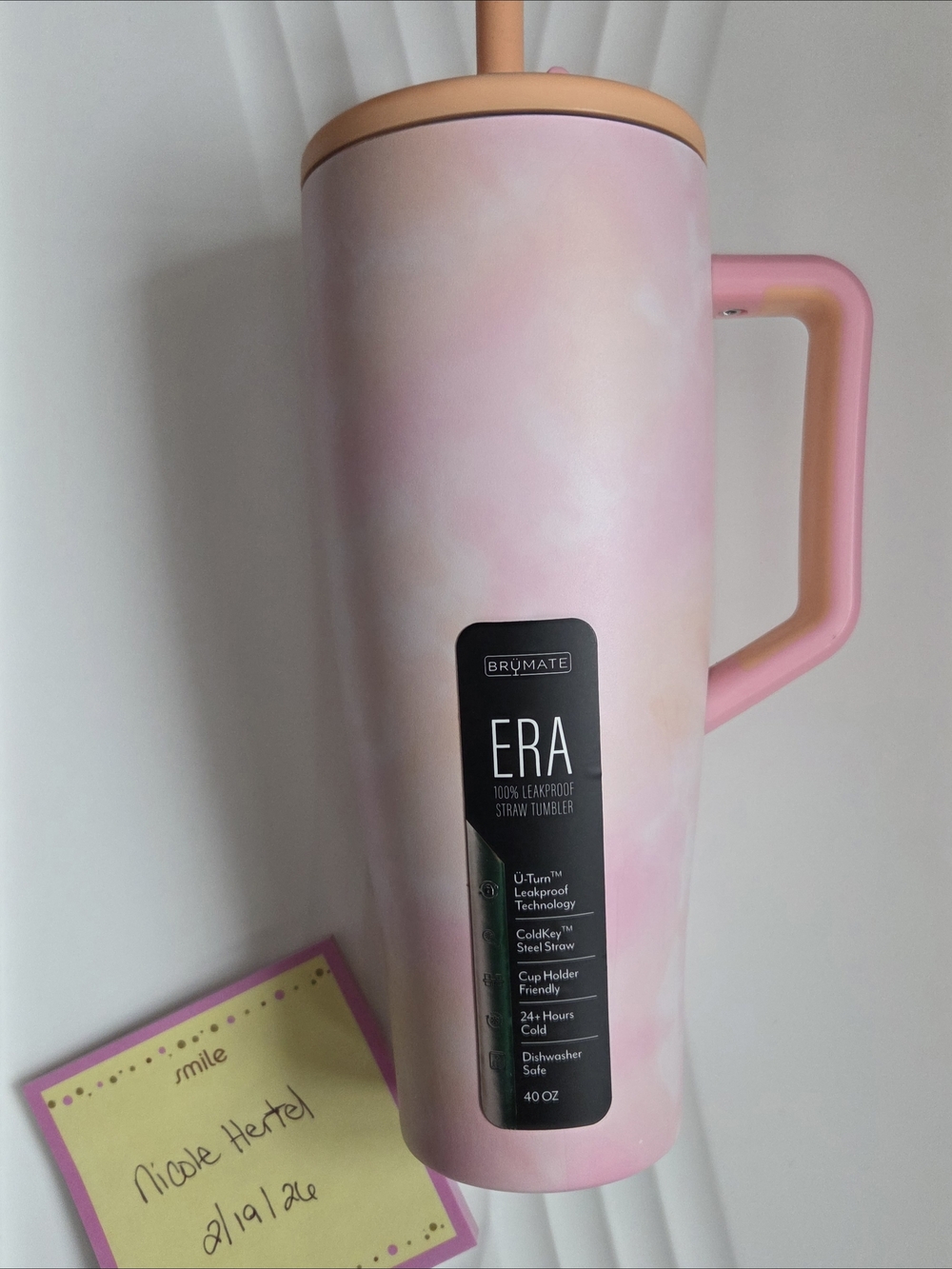 NWT BruMate ERA 40oz Leakproof Straw Tumbler - Dreamsicle